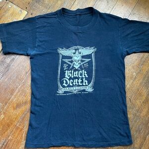 Vintage 1976 Black Death Malt Liquor Tshirt